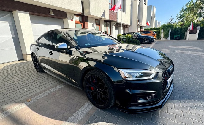 Audi S5 cena 144900 przebieg: 158000, rok produkcji 2018 z Warszawa małe 67